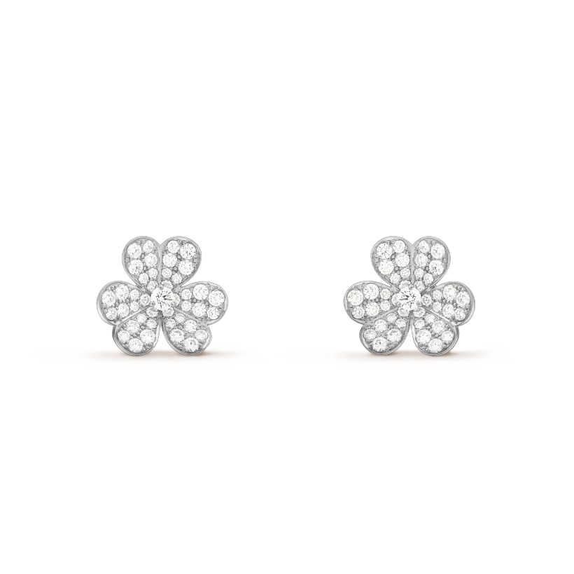 [Luxery]CLOVER COMOS DIAMOND EARRINGS SILVER
