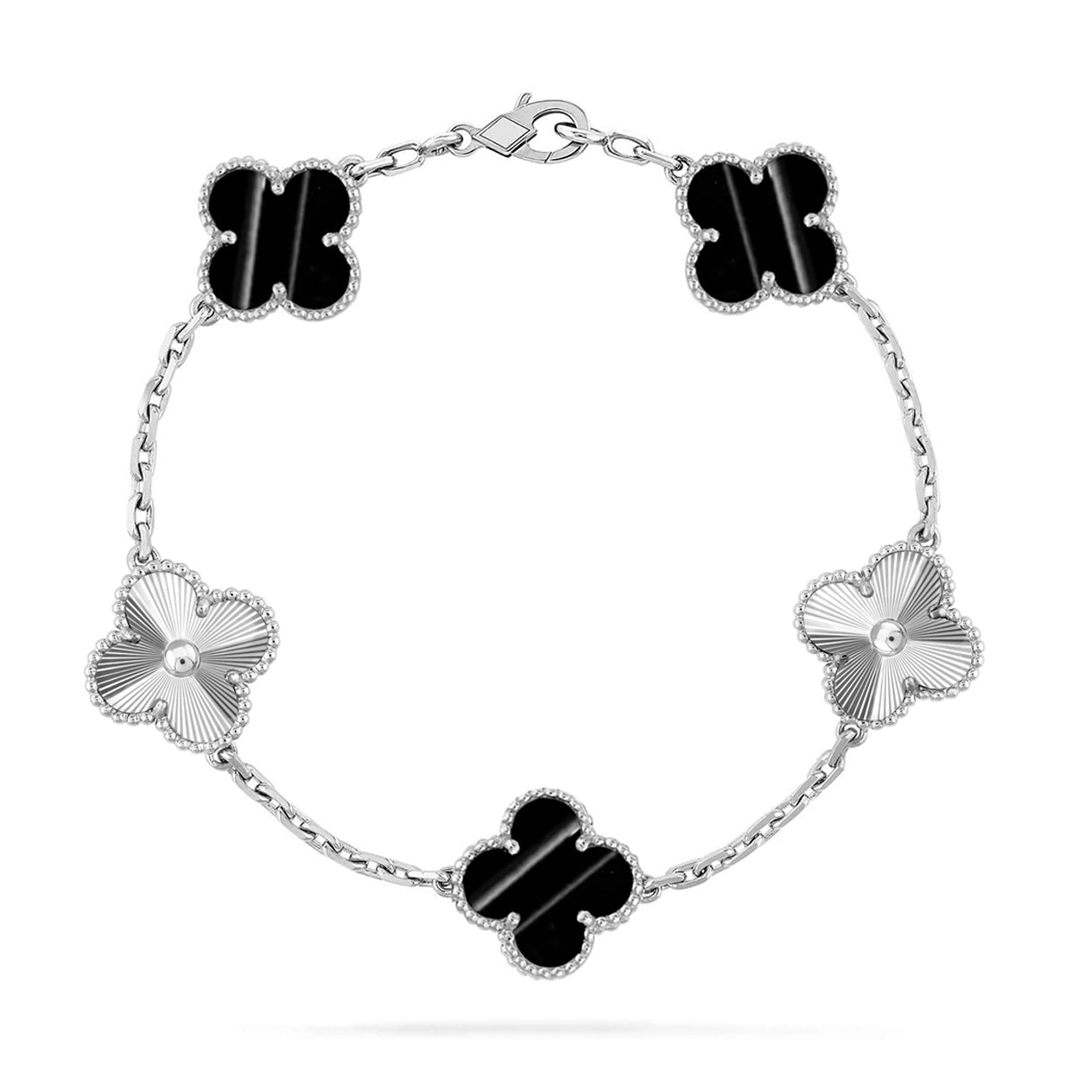 [Luxery] CLOVER 5 MOTIF PULSAR STONE BRACELET COLLECTION