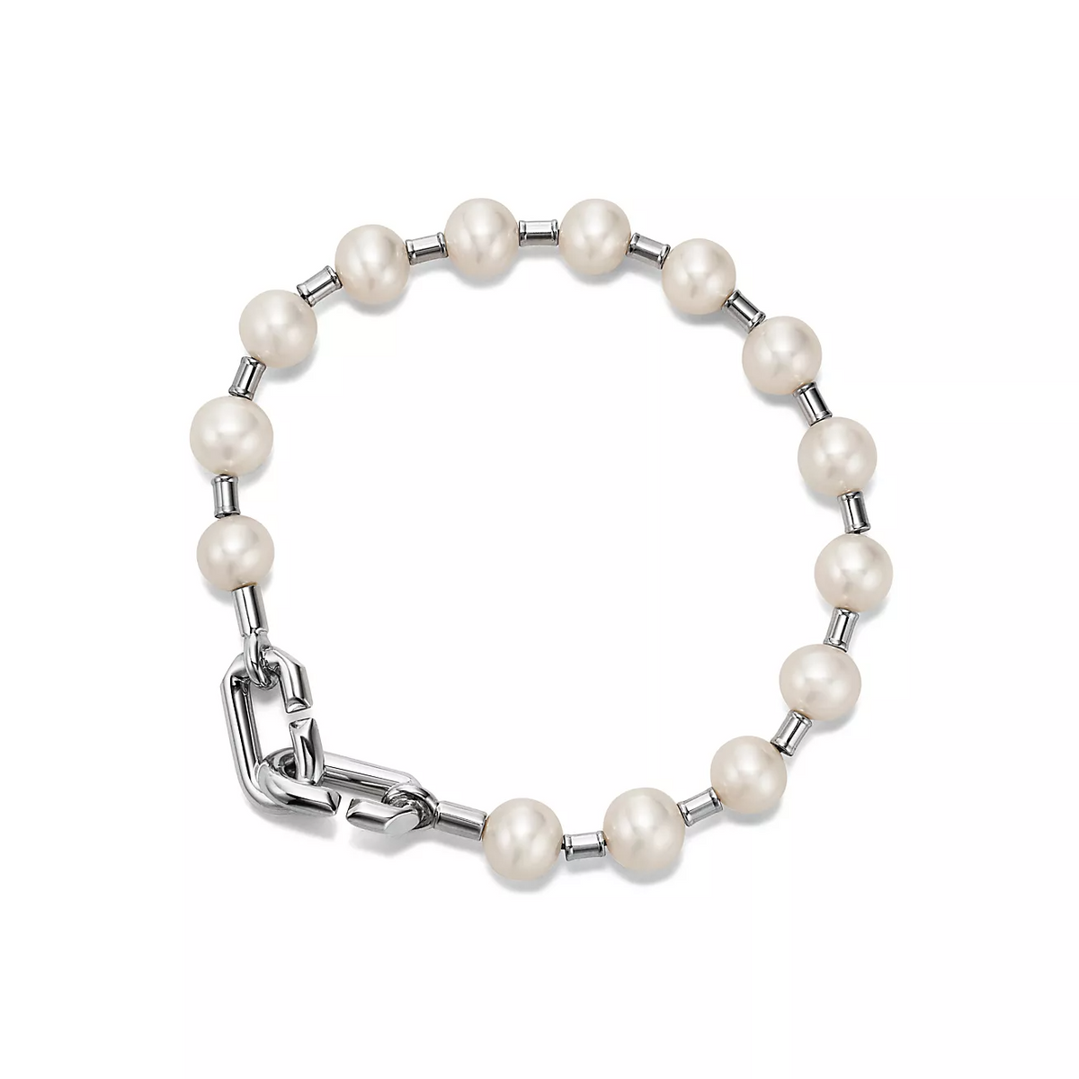 [⭐Luxery Jewels]PERLENARMBAND 7-8MM SILBER
