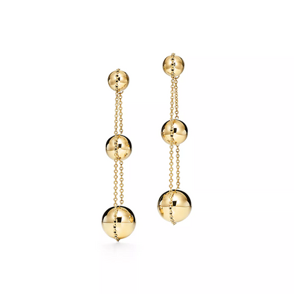 [⭐Luxery Jewels]TRIPLE DROP GOLD EARRINGS
