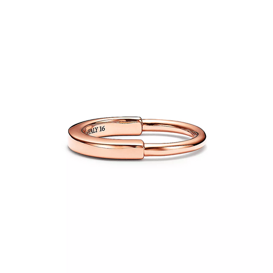 [⭐Luxery Jewels]LOCK RING PINK GOLD
