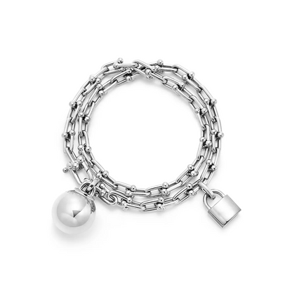 [⭐Luxery Jewels]HARDWEAR KLEINES WRAP-ARMBAND AUS SILBER