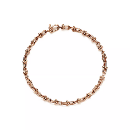 [⭐Luxery Jewels]HARDWEAR MICRO LINK ARMBAND MIT 44 MOTIVEN IN ROSÉGOLD