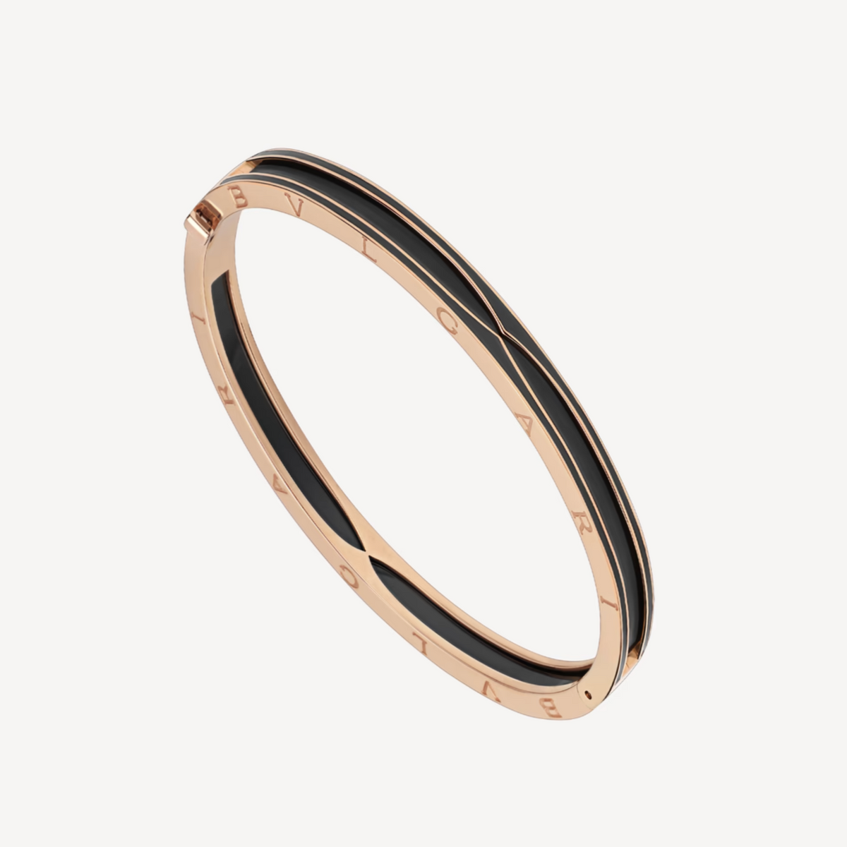 [⭐Luxus]ZERO 1 ROSÉGOLD MIT MATT-SCHWARZEM KERAMIKARMBAND
