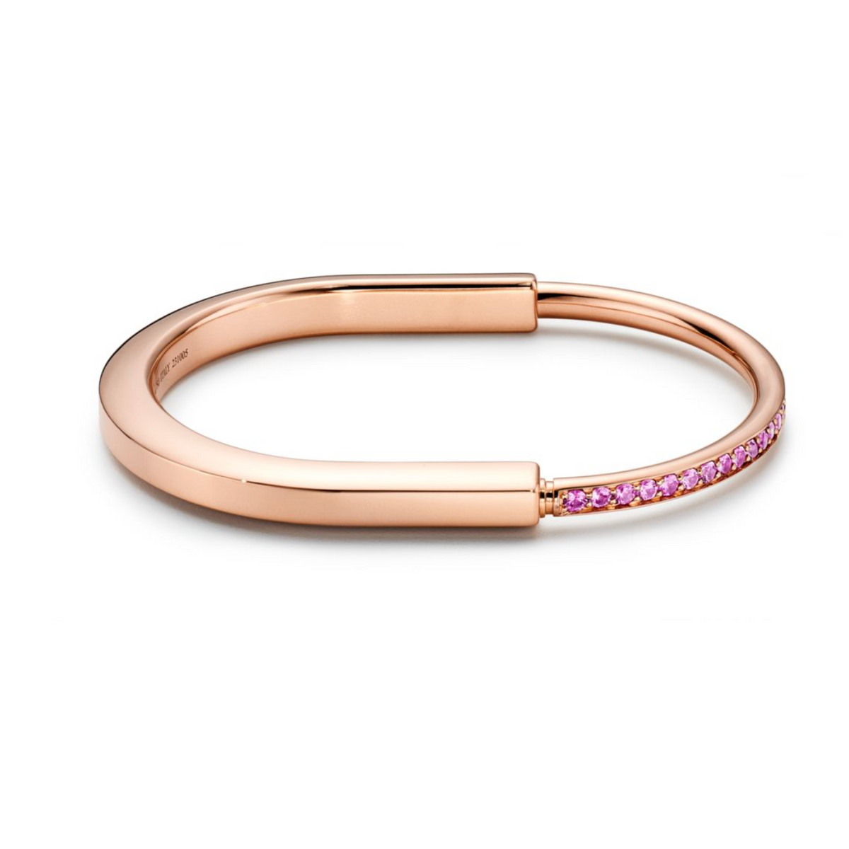 [⭐Luxery Jewels]LOCK BRACELET ROSE DIAMOND PINK GOLD