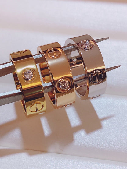 [Luxery]Three-Diamond Ring