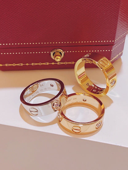 [Luxery]Three-Diamond Ring