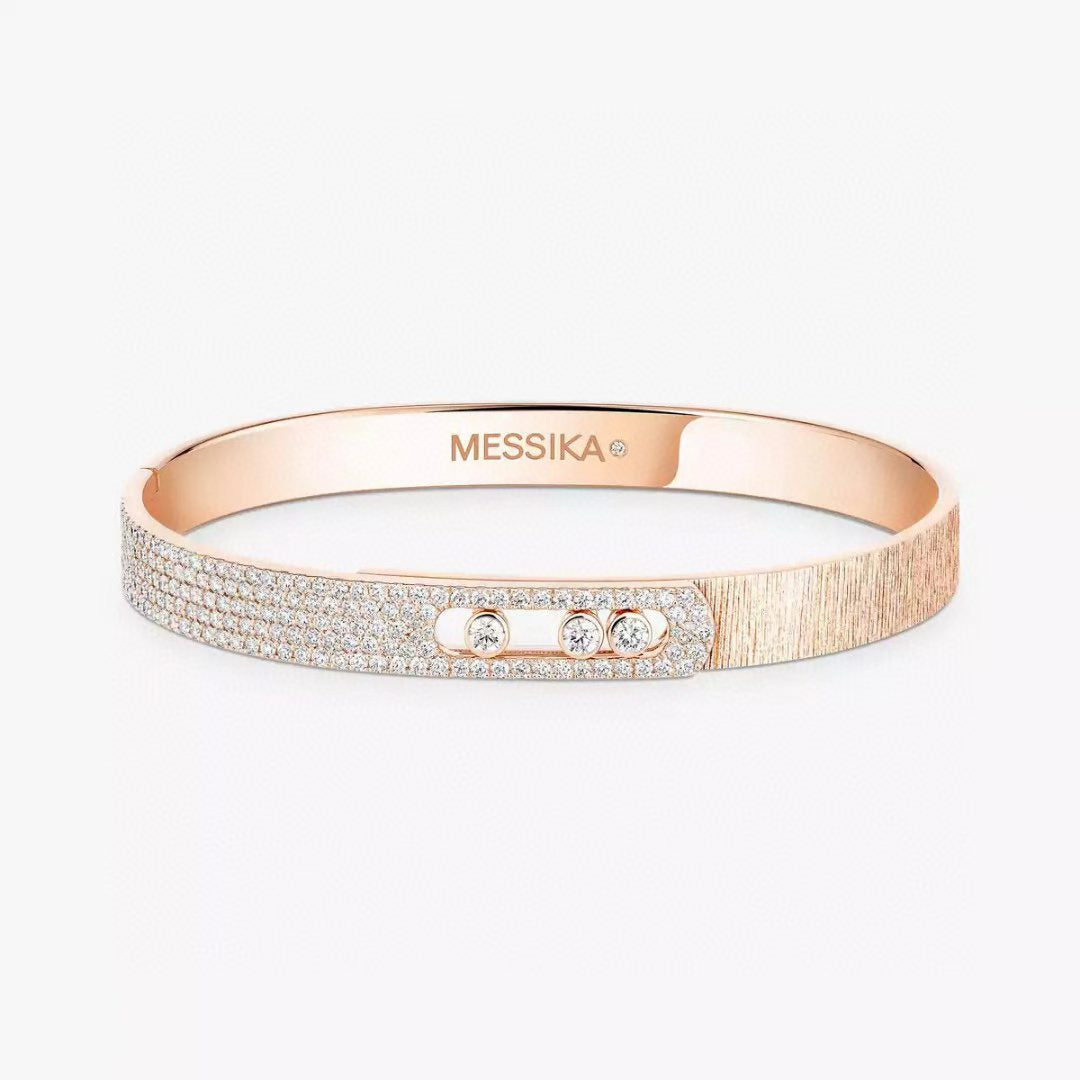 [Luxery]2026 BRAND-NEW FROSTED BRACELET WITH DIAMONDS THREE COLORS
