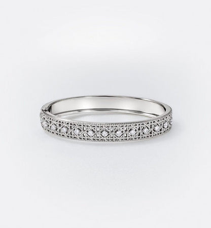 [?Luxery]2026 WOVEN-PATTERN BRACELET SET WITH FULL DIAMOND INLAY THREE-COLORS