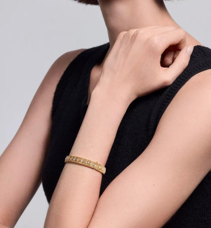 [⭐Luxus] 2026 GEFLOCHTENES ARMBAND-SET MIT VOLLSTÄNDIGER DIAMANTEINLAGE IN DREI FARBEN
