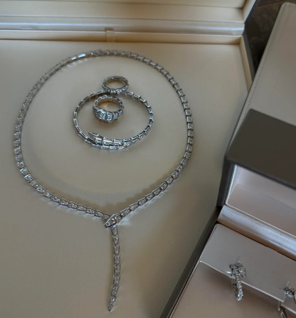 [⭐Luxus] NEU! SERPENT DIAMANT-HALSKETTE