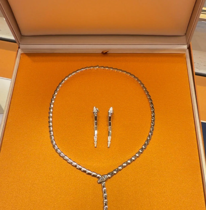 [⭐Luxus] NEU! SERPENT DIAMANT-HALSKETTE