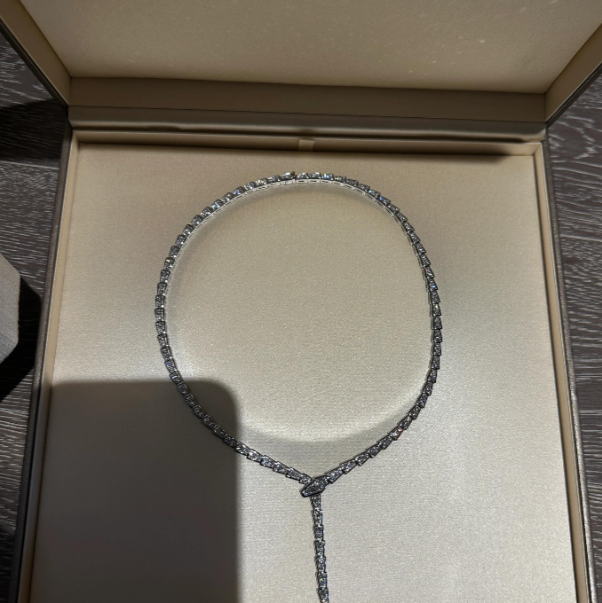 [⭐Luxus] NEU! SERPENT DIAMANT-HALSKETTE