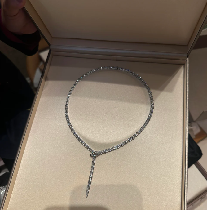 [⭐Luxus] NEU! SERPENT DIAMANT-HALSKETTE