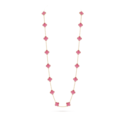 [⭐Luxery]CLOVER 20 MOTIFS  NEW BUBBLE PINK ENAMEL