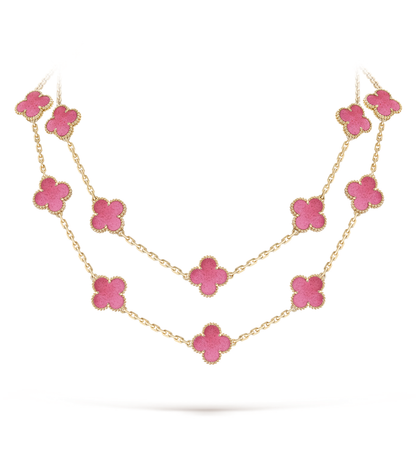 [⭐Luxery]CLOVER 20 MOTIFS  NEW BUBBLE PINK ENAMEL