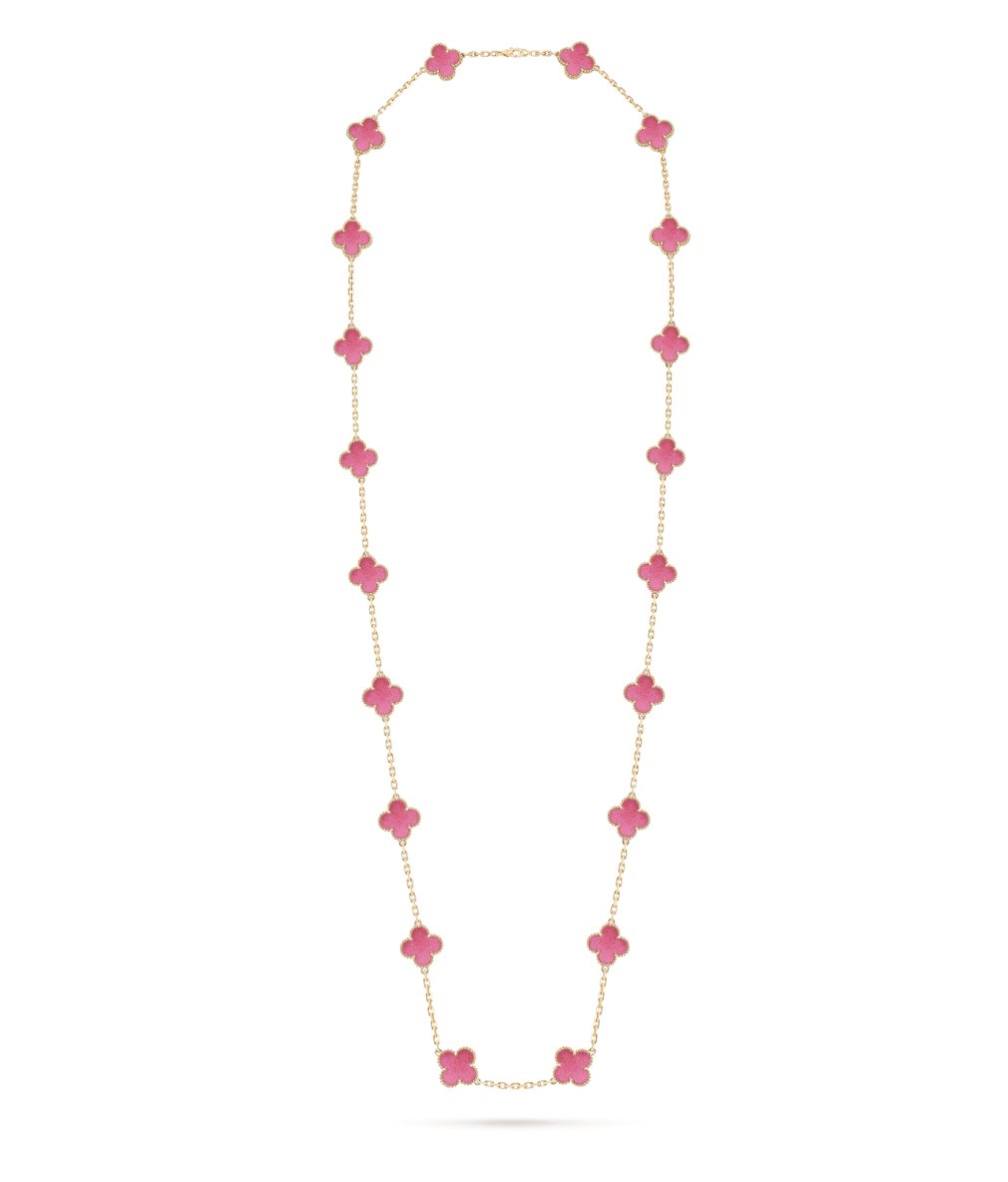 [⭐Luxery]CLOVER 20 MOTIFS  NEW BUBBLE PINK ENAMEL