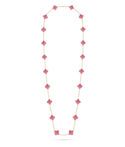 [⭐Luxery]CLOVER 20 MOTIFS  NEW BUBBLE PINK ENAMEL