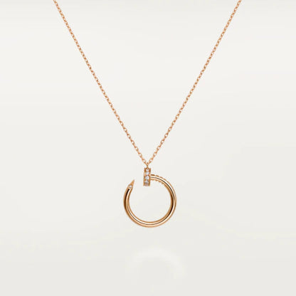 [Luxery]JUSTE NECKLACE PINK GOLD
