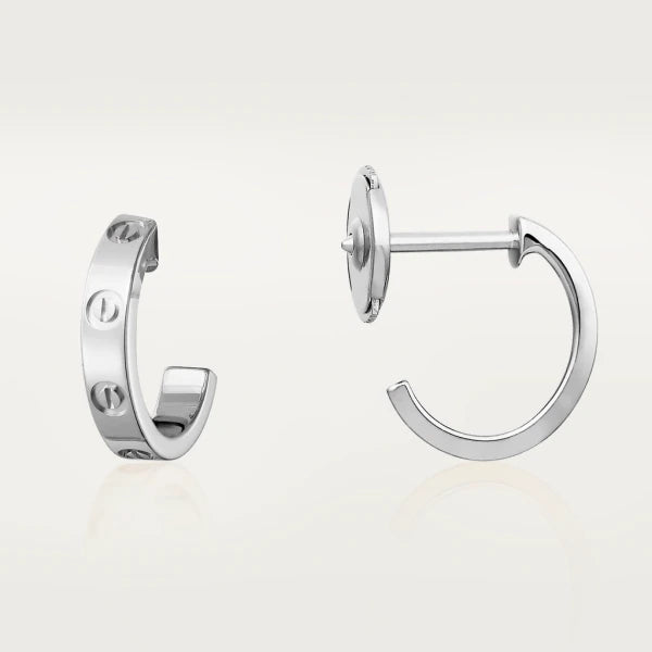 [Luxery]LOVE EARRINGS 2.65MM SILVER