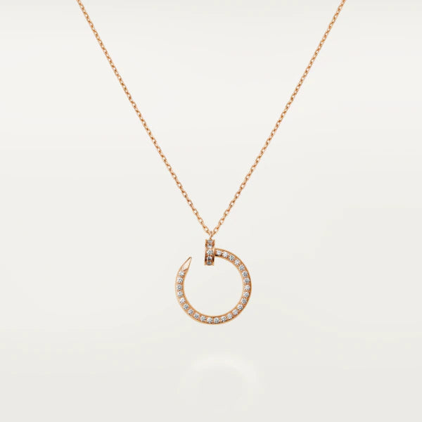 [Luxery]JUSTE NECKLACE PINK GOLD DIAMONDS