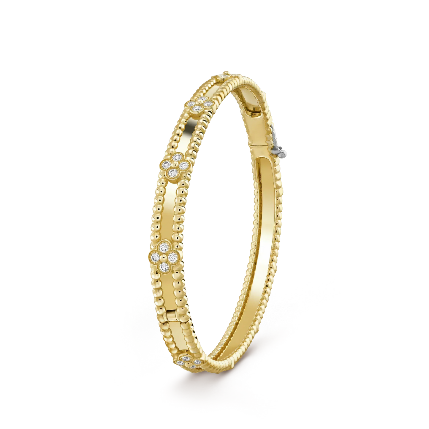 [Luxery]CLOVER BRACELET 4MM DIAMONDS