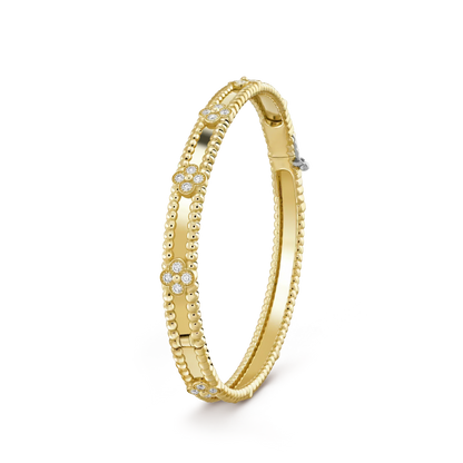 [Luxery]CLOVER BRACELET 4MM DIAMONDS