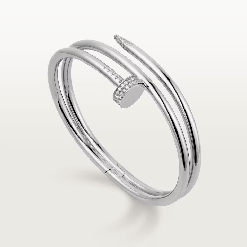 [⭐Luxus]JUSTE ARMBAND 3,5 MM DOPPELREIHE DIAMANT