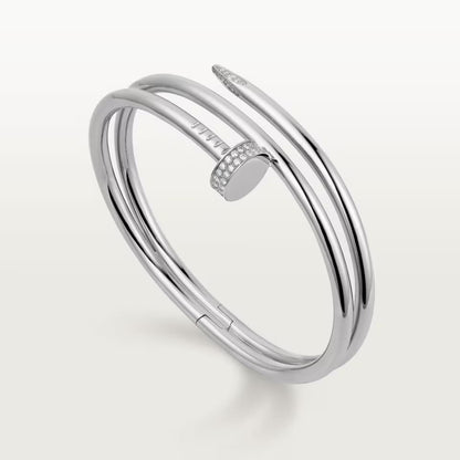 [⭐Luxus]JUSTE ARMBAND 3,5 MM DOPPELREIHE DIAMANT