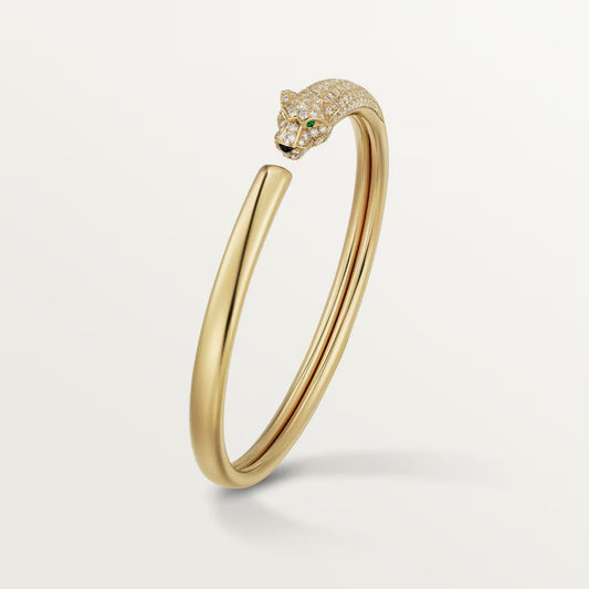 [⭐Luxus]PANTHÈRE HALB-DIAMANT-ARMREIF OFFEN