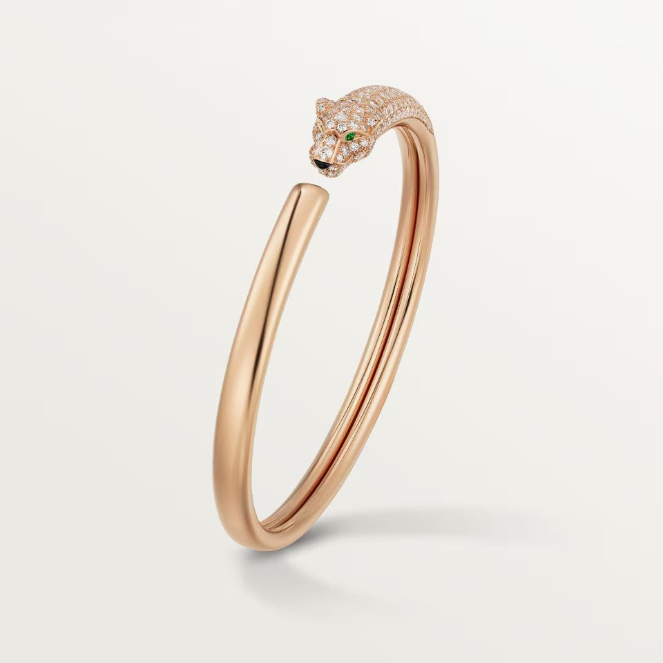 [⭐Luxus]PANTHÈRE HALB-DIAMANT-ARMREIF OFFEN