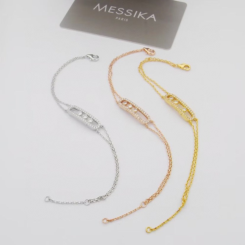 [⭐ラグジュアリー] ムーヴ クラシック パヴェ ブレスレット