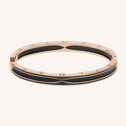[⭐Luxus]ZERO 1 ROSÉGOLD MIT MATT-SCHWARZEM KERAMIKARMBAND