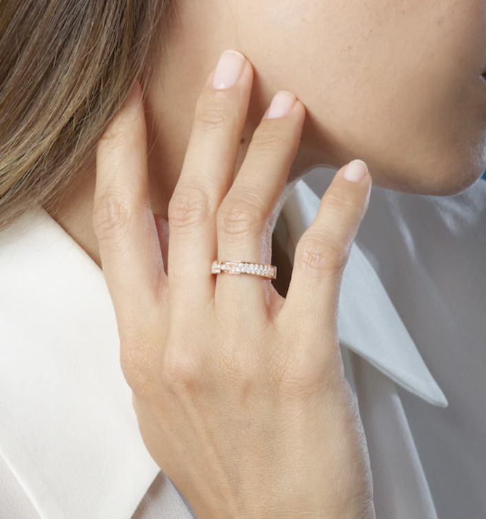 [Luxery]ALLIANCE LIENS VIDENCE PAVED DIAMOND 4MM RING