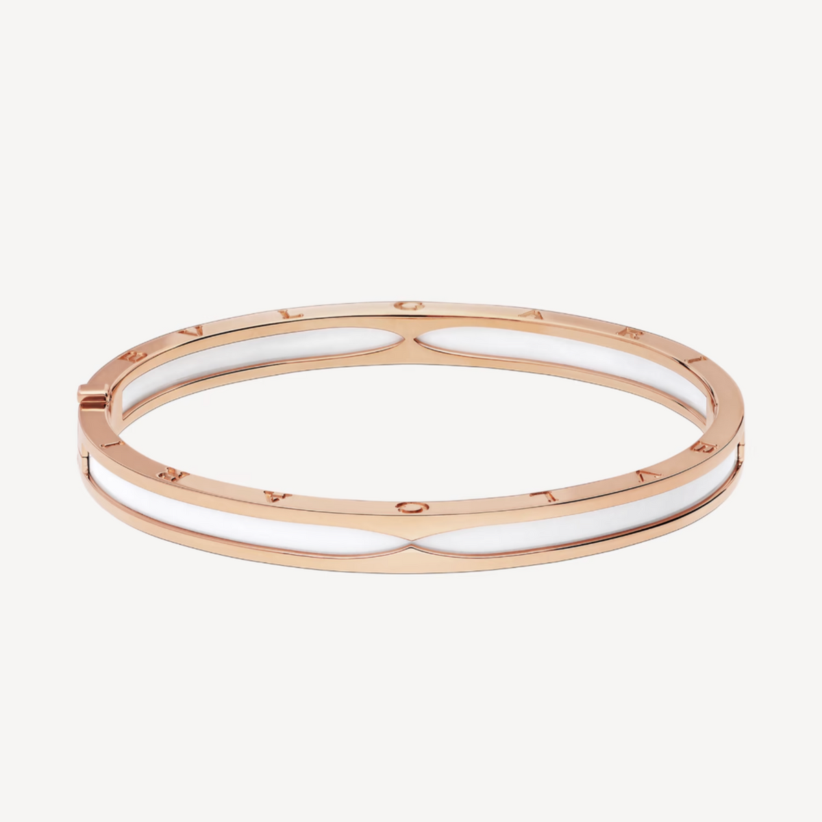 [⭐Luxus]ZERO 1 ROSÉGOLD MIT WEISSEM KERAMIKARMBAND