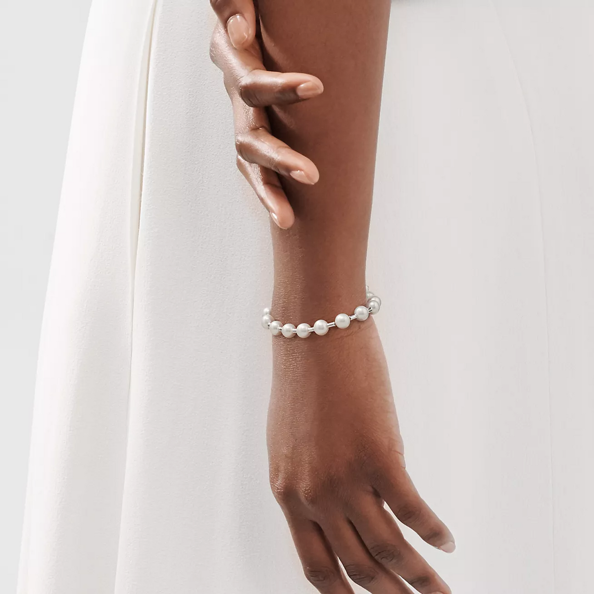[⭐Luxery Jewels]PERLENARMBAND 7-8MM SILBER