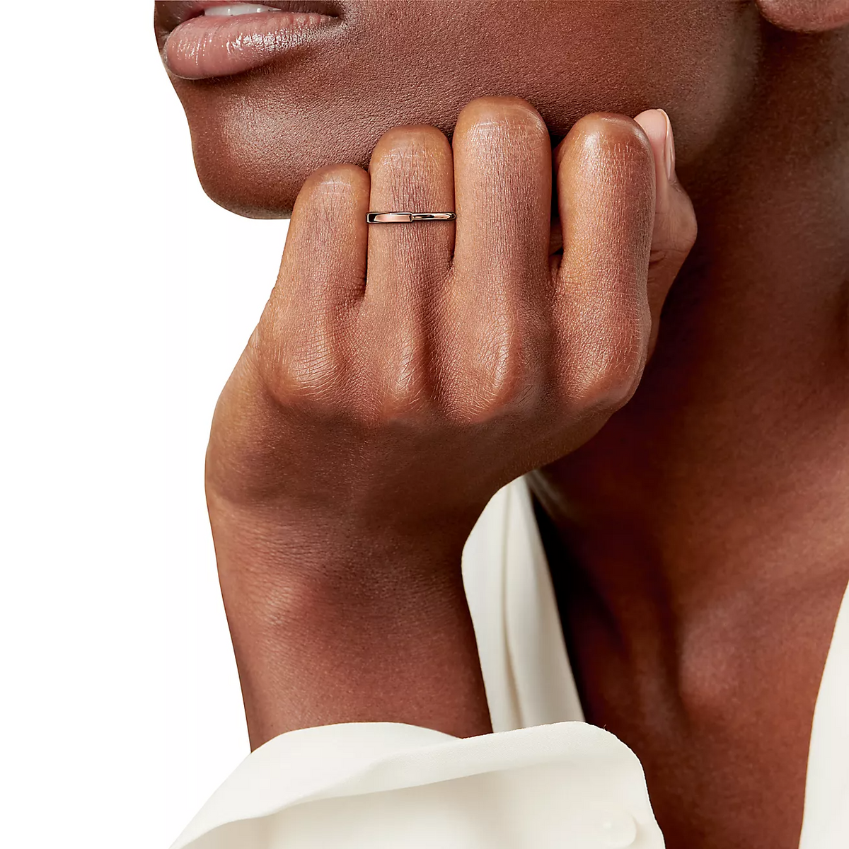 [⭐Luxery Jewels]LOCK RING ROSÉGOLD