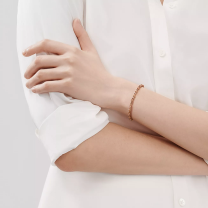 [⭐Luxery Jewels]HARDWEAR MICRO LINK ARMBAND MIT 44 MOTIVEN IN ROSÉGOLD