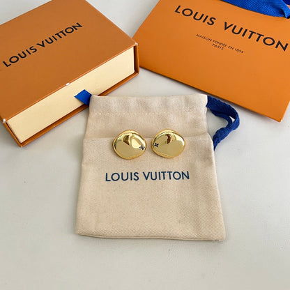 [Luxery]Gold Paris Stud Earrings