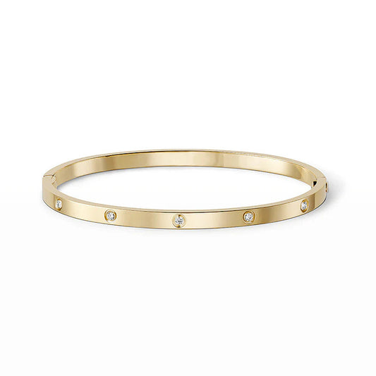 [⭐Luxery]LOVE ARMBAND 3,65 MM 10 DIAMANTEN