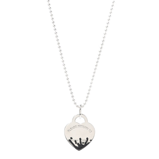 [⭐Luxery Jewels]COLOUR HEART SPLASH TAG NECKLACE