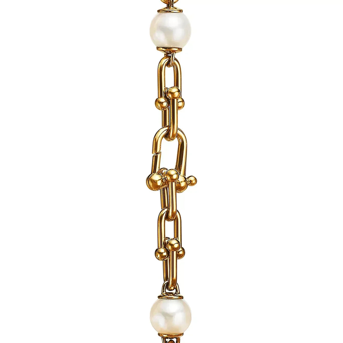 [⭐Luxery Jewels]ゴールドリンクブレスレット 淡水パール付き