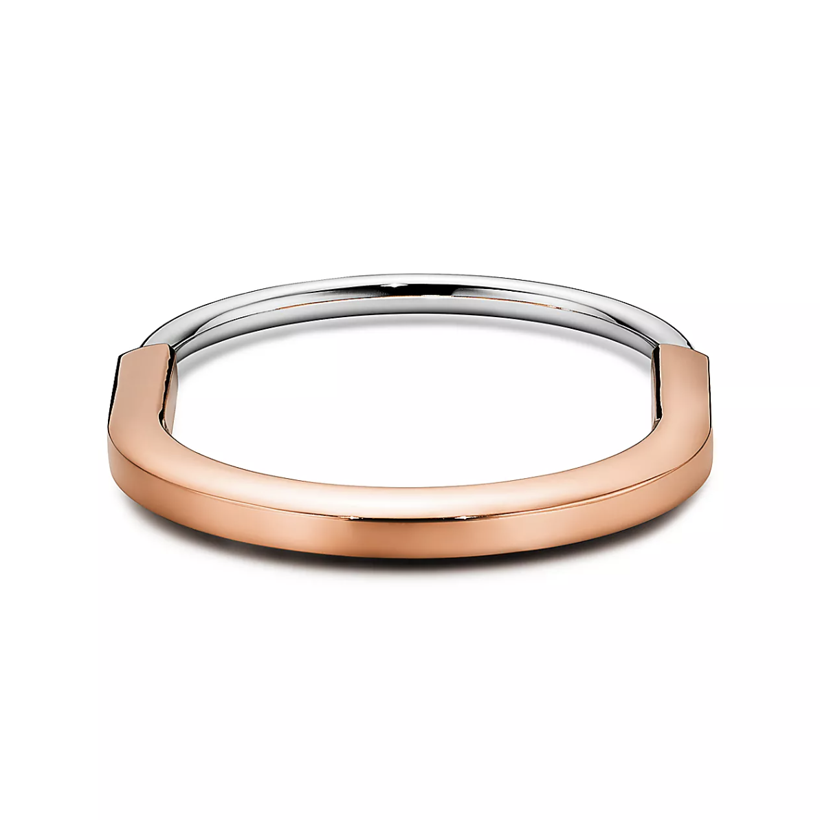 [⭐Luxery Jewels]LOCK-ARMBAND IN ROSÉ- UND WEISSGOLD