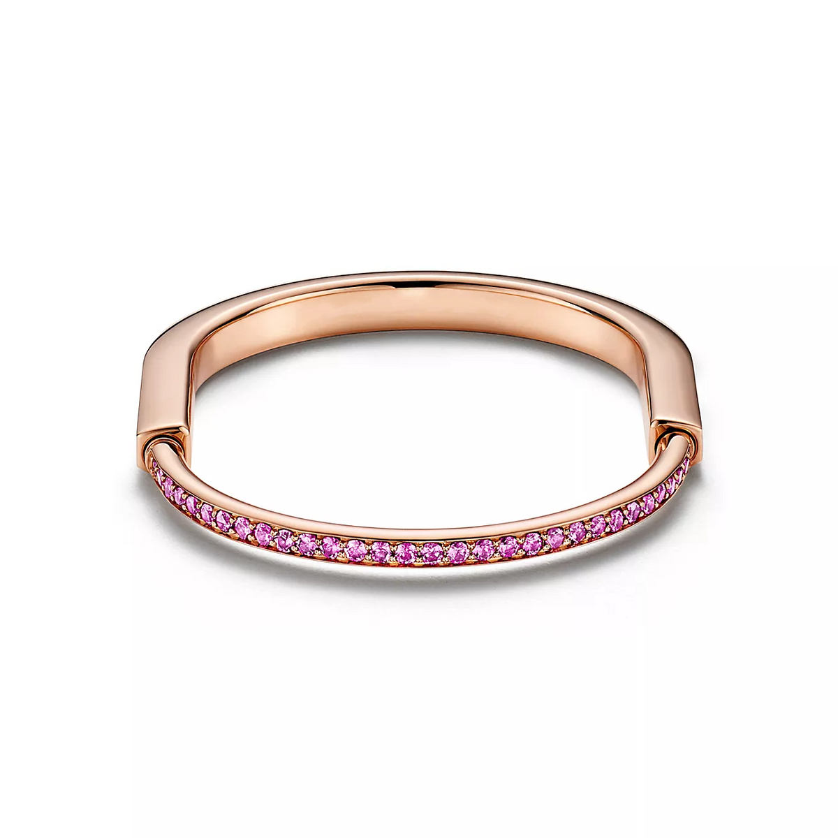 [⭐Luxery Jewels]LOCK BRACELET ROSE DIAMOND PINK GOLD