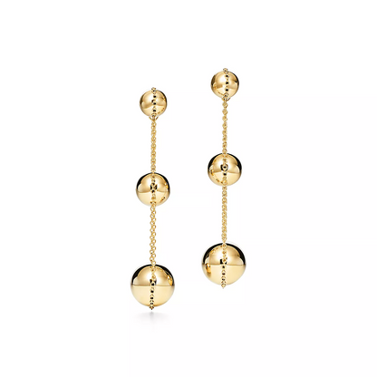 [⭐Luxery Jewels]TRIPLE DROP GOLD EARRINGS