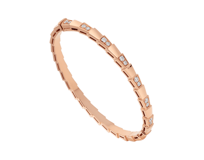 [⭐Luxery]SERPENTI SMALL BRACELET PINK GOLD DIAMOND