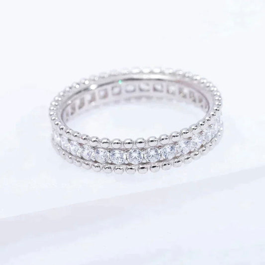 [Luxery]PERLEE DIAMOND SILVER RING