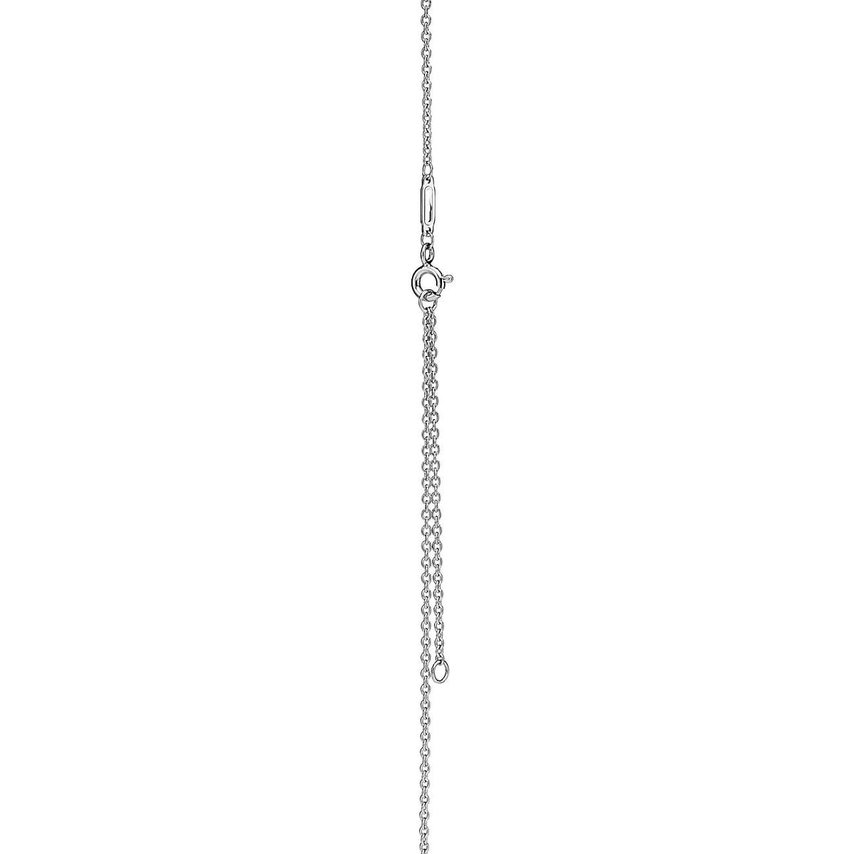 [⭐Luxery Jewels]KNOT PENDANT SILVER DIAMOND NECKLACE