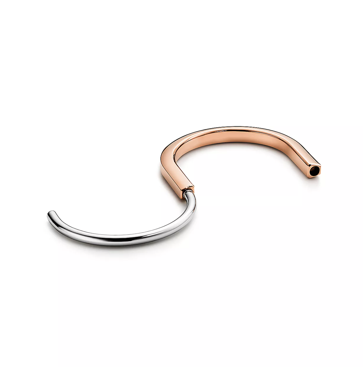 [⭐Luxery Jewels]LOCK-ARMBAND IN ROSÉ- UND WEISSGOLD