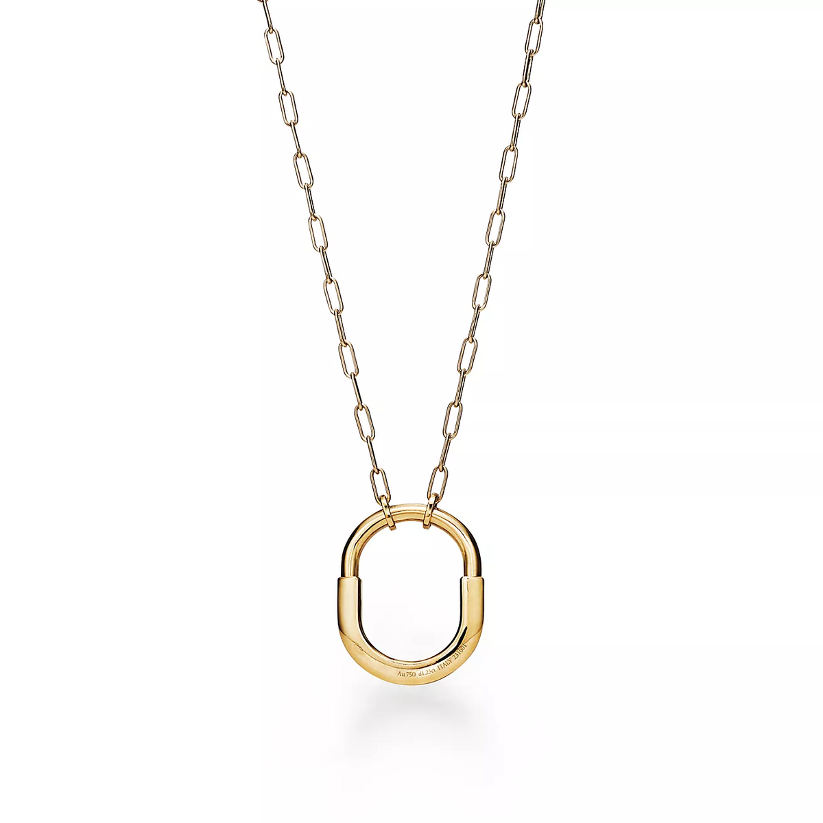 [⭐Luxery Jewels]LOCK NECKLACE MEDIUM PENDANT GOLD PAVED DIAMONDS